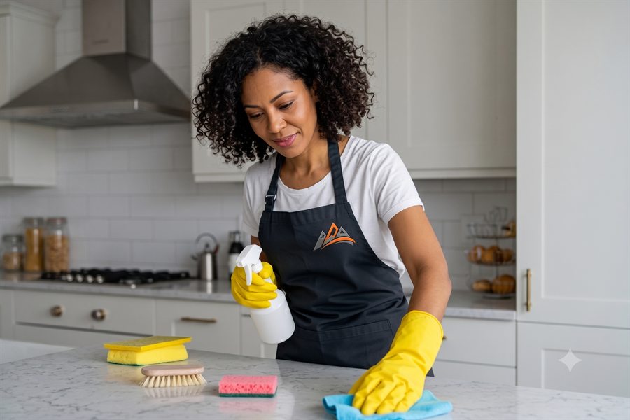 Corporate housing weekly cleaning